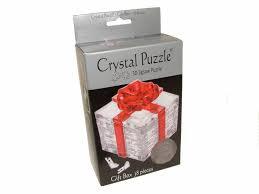 3D RED RIBBON GIFT CRYSTAL PUZZLE (6/48)