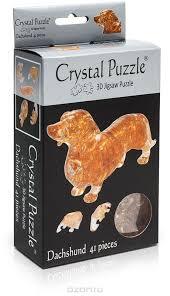 3D DACHSHUND CRYSTAL PUZZLE (6/48)