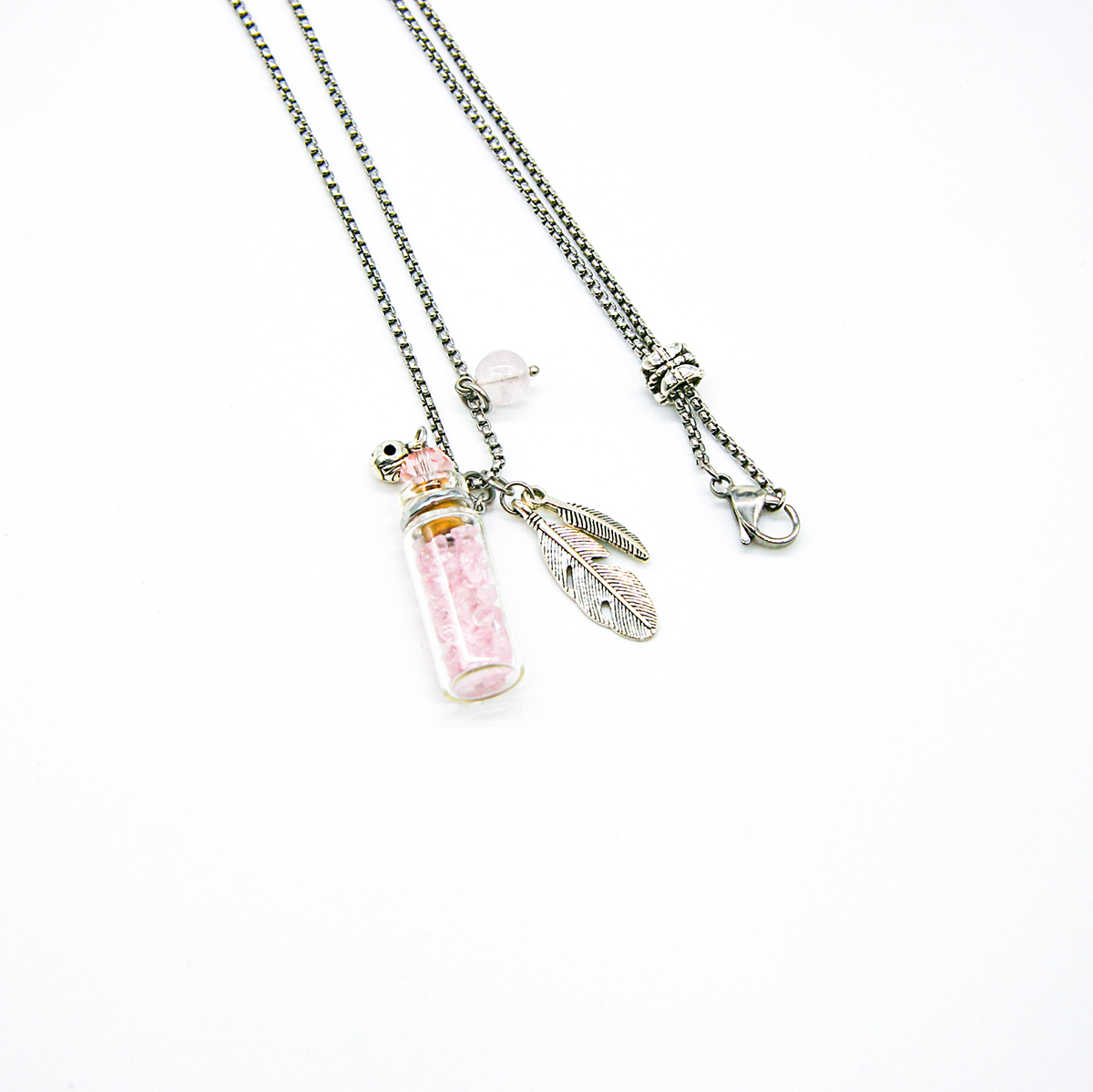 Gift Gox - Crystal Bottle (Rose Quartz) + Purify