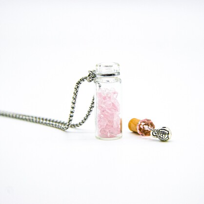 Gift Gox - Crystal Bottle (Rose Quartz) + Purify