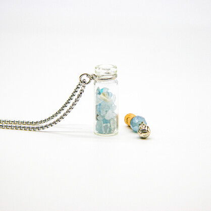 Gift Gox - Crystal Bottle (Aquamarine) + Purify