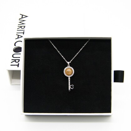Gift Box - Magic Key Aroma Necklace - Golden Snitch + Purify Essential Oil Blend | Aroma Jewelry Gift Set