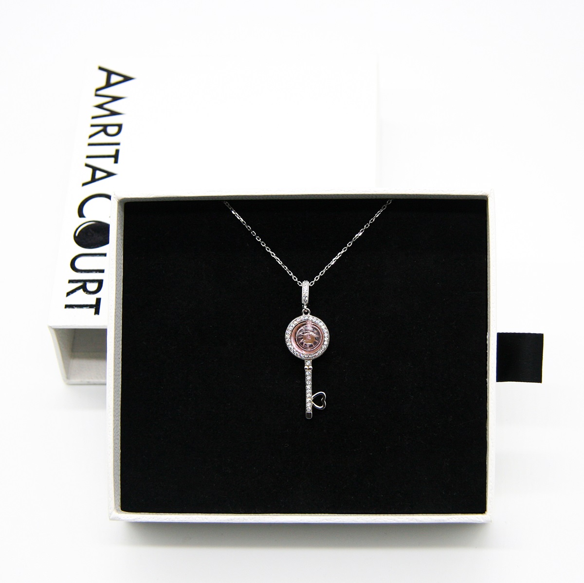 Gift Box - Magic Key Aroma Necklace - Amortentia Pink + Purify Essential Oil Blend | Aroma Jewelry Gift Set
