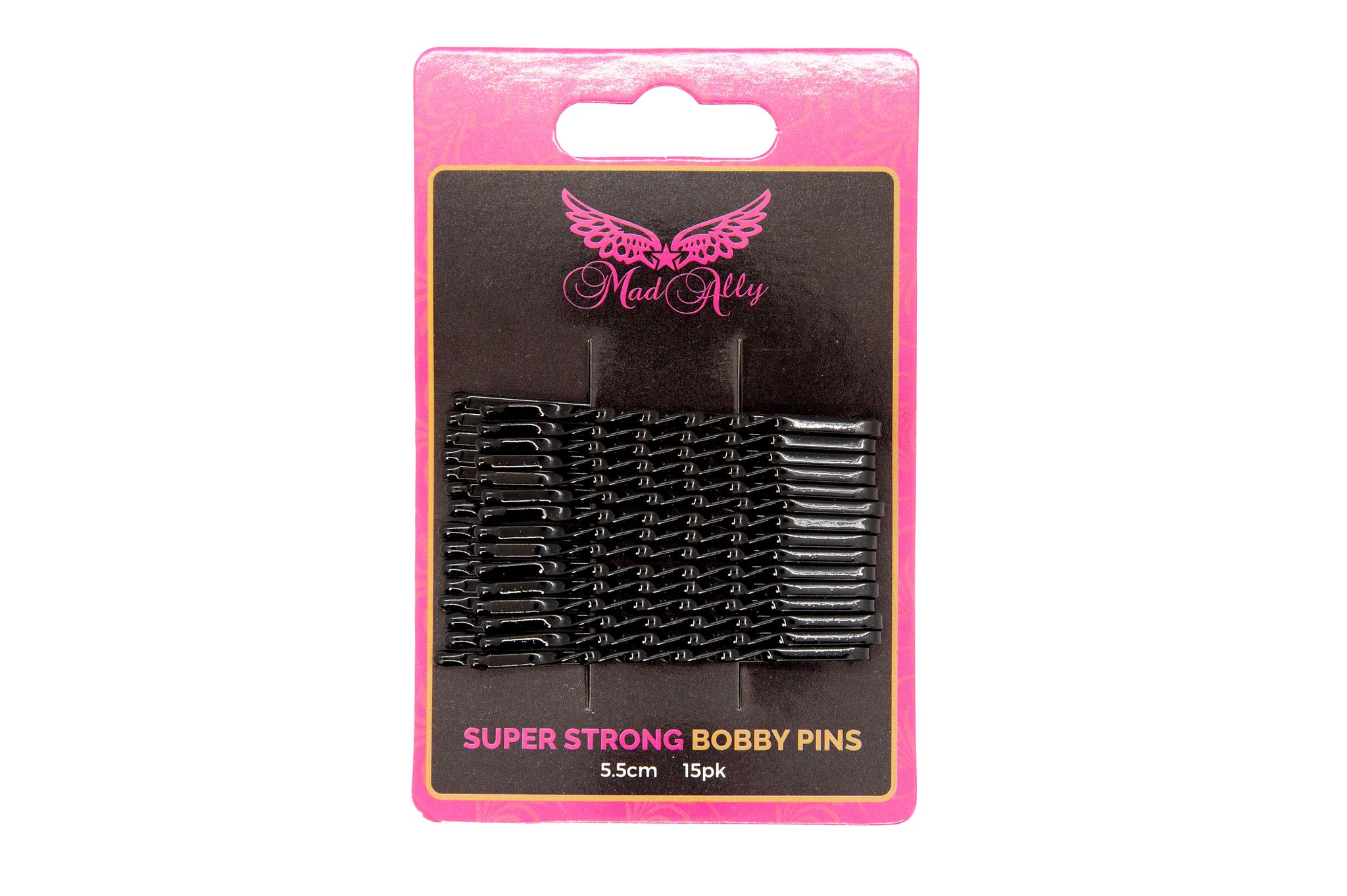 Super Strong Bobby Pins Colour; Black