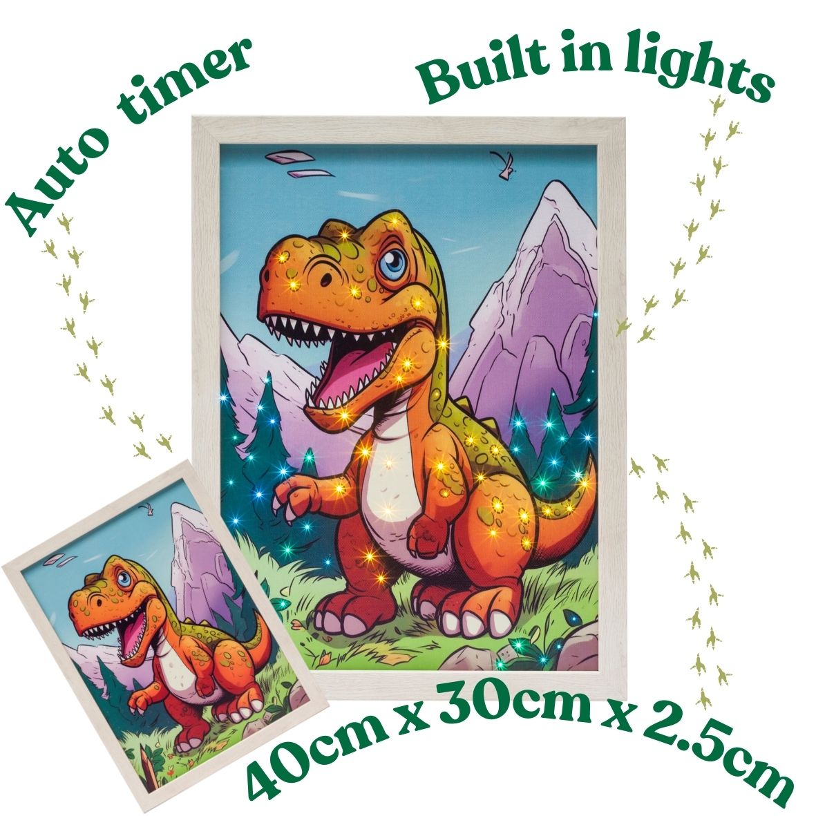 Light Up Frame; Dinosaur