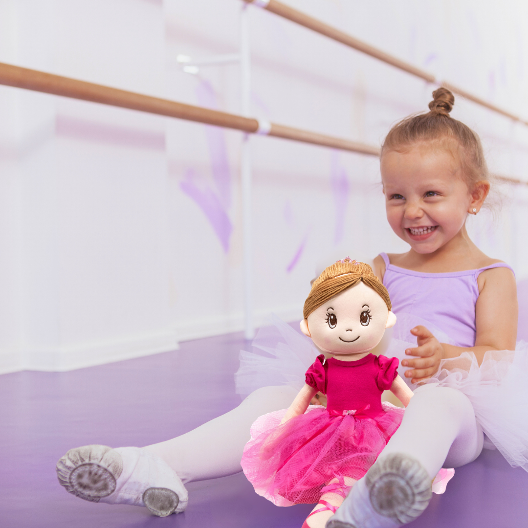 Ballerina Indi Doll - Raspberry