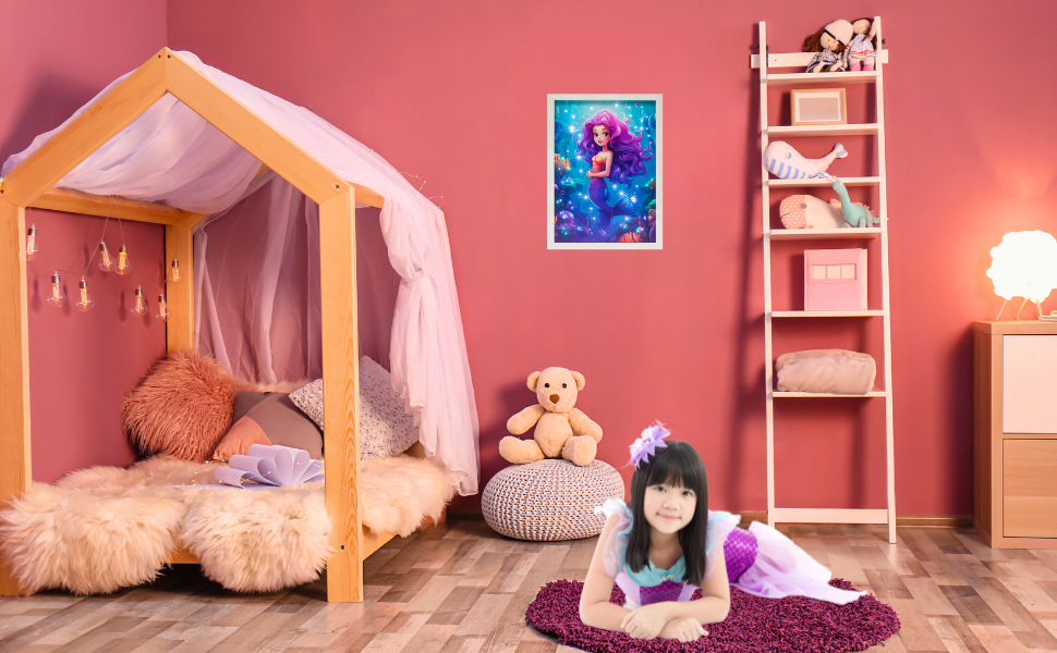 Light Up Frame; Mermaid