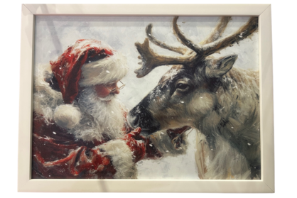 Light Up Frame; Santa