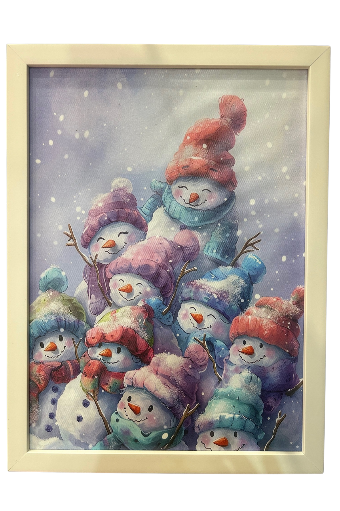 Light Up Frame; Snowmen