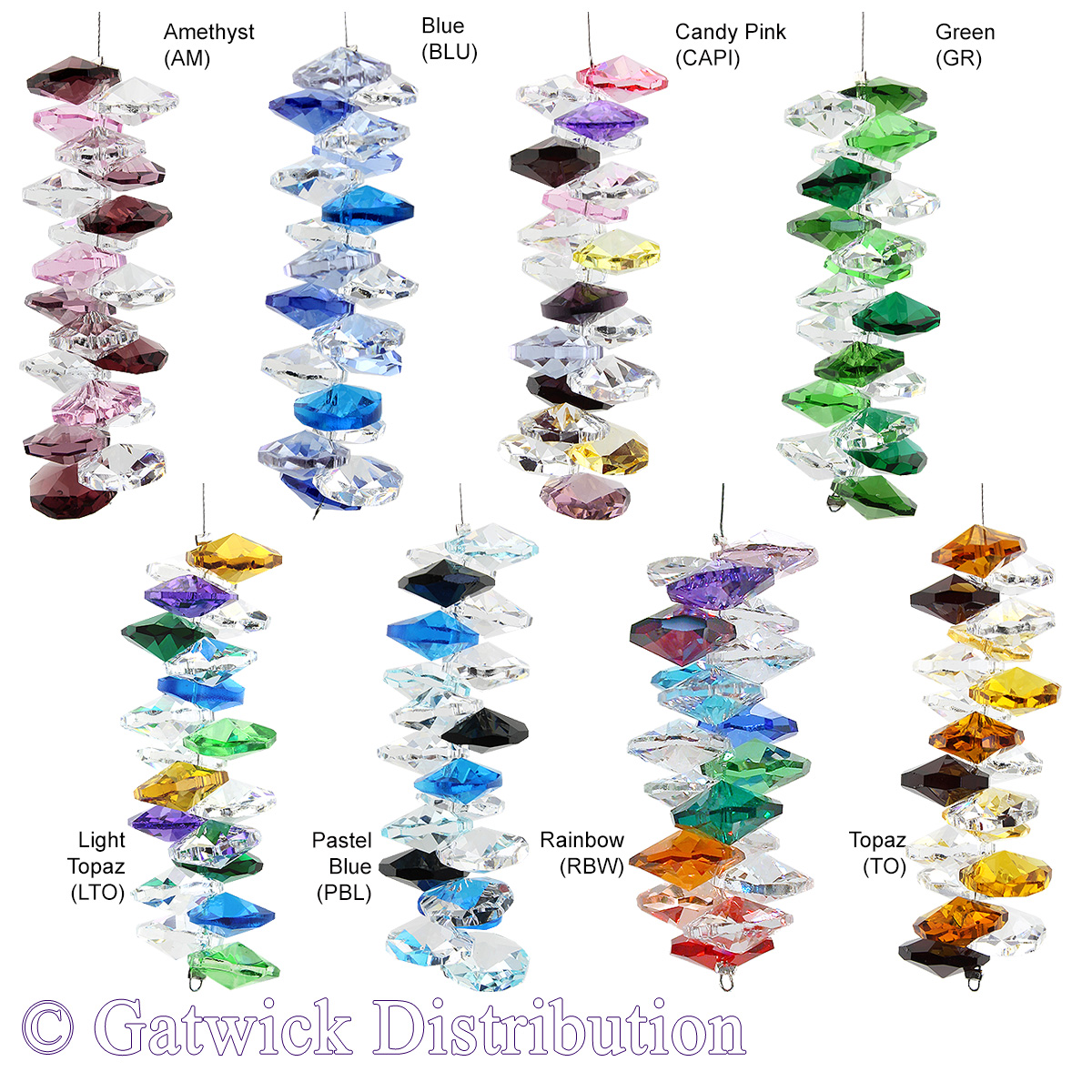 Cascade Suncatcher - Set of 20 with Stand