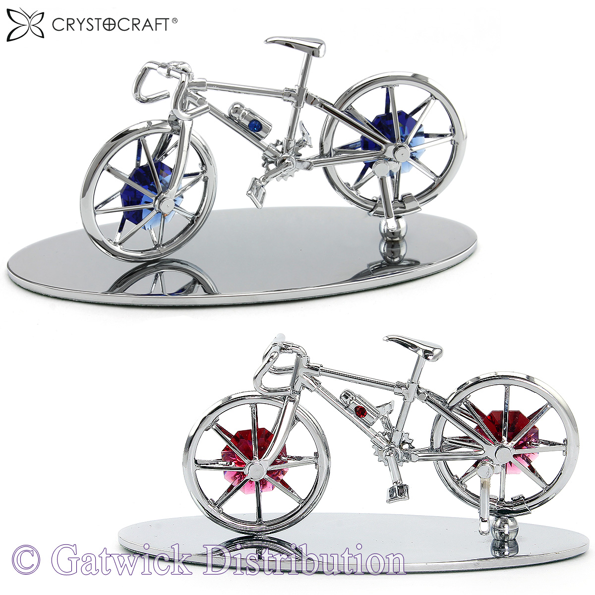 Crystocraft - Bicycle - Silver