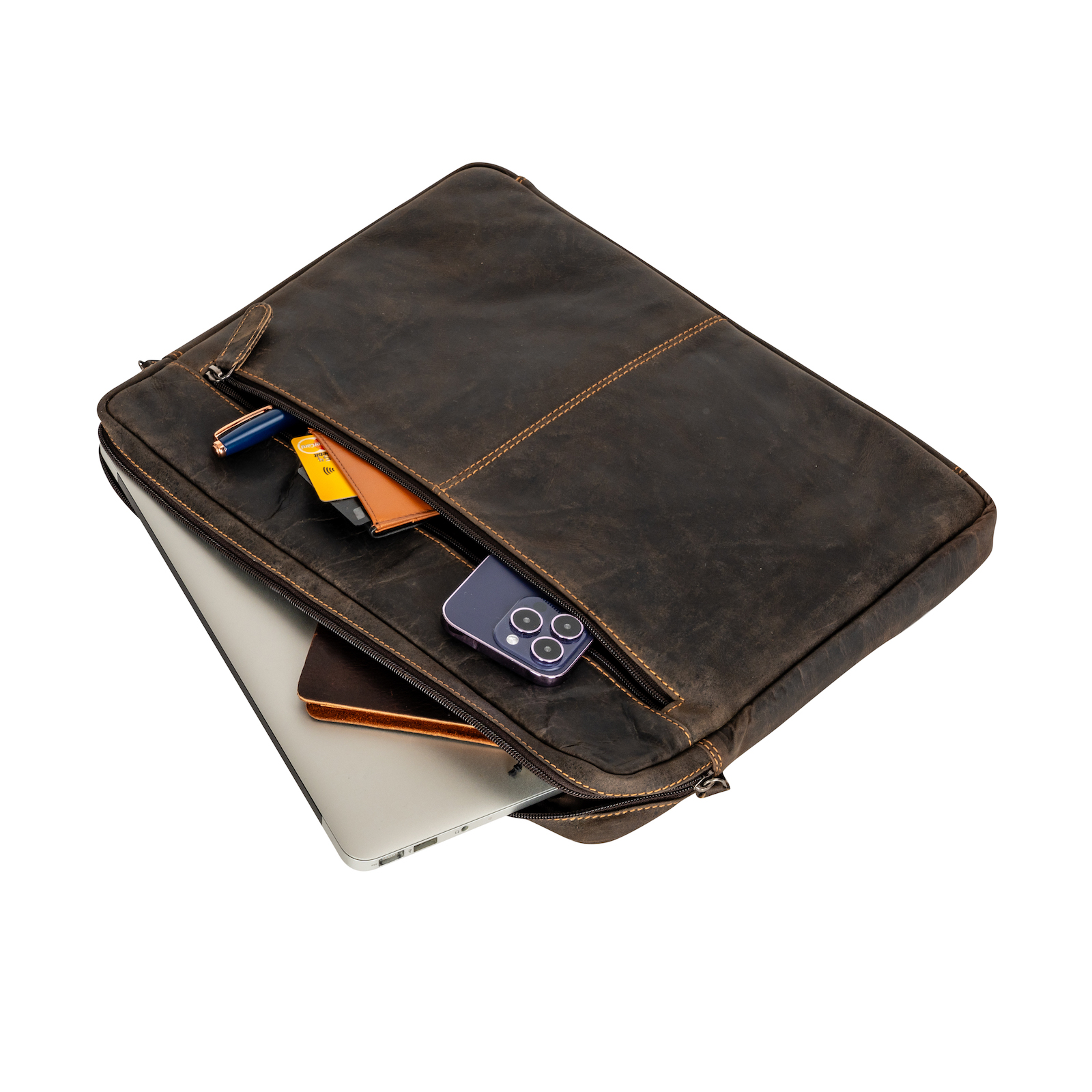Leather Laptop Cases/Sleeve - Macbook Pro/Air 13 Inch Sleeve GWLP01SAN
