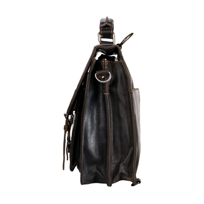 Leather Backpack And Laptop Bag GW191991BRN