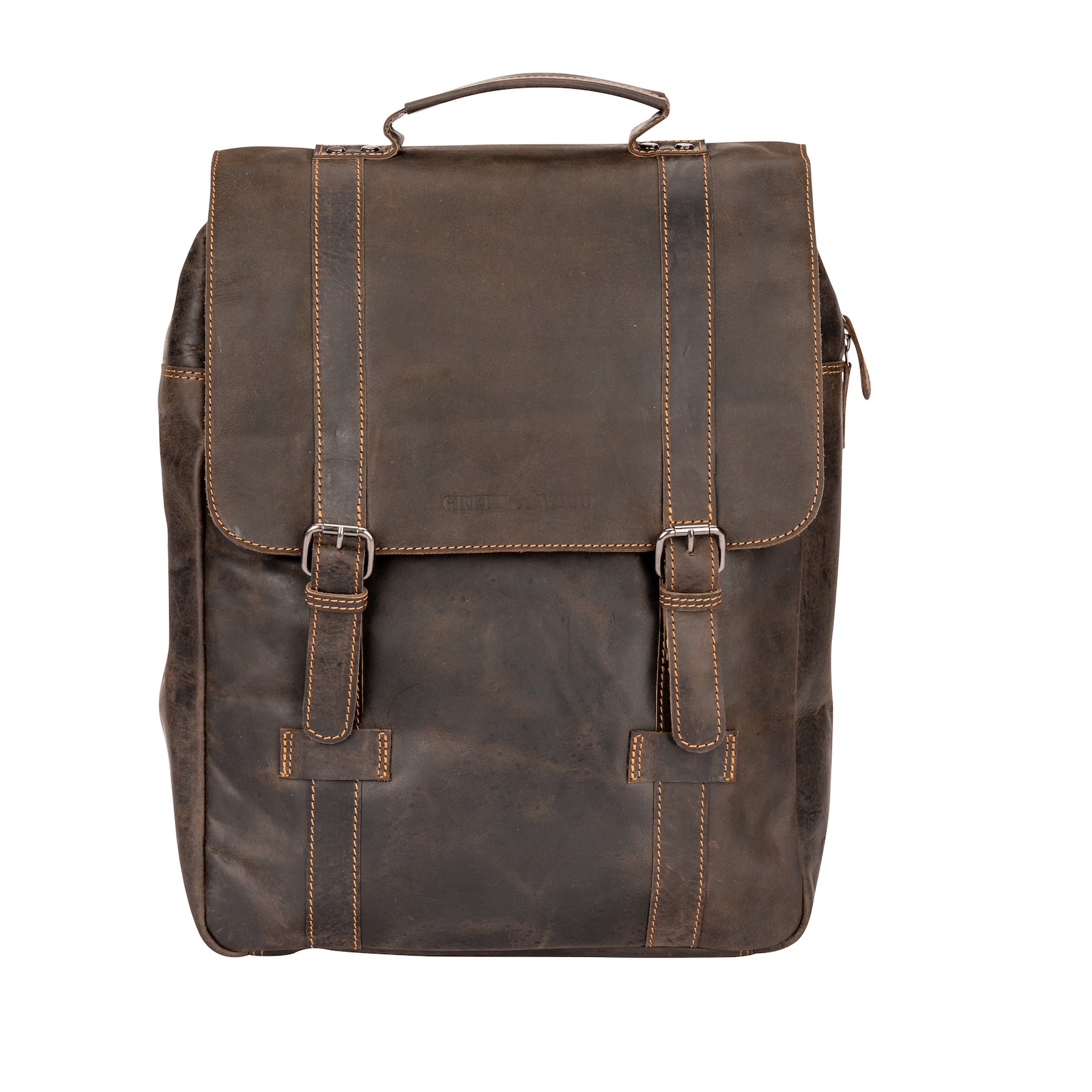 Leather Laptop Backpack Melbourne GW2023BRN