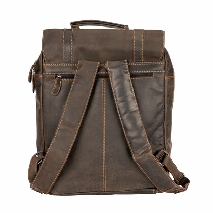 Leather Laptop Backpack Melbourne GW2023BRN