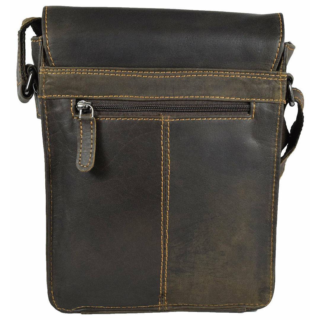 Leather Shoulder Bag Sandel - Hobart GW834 Brown