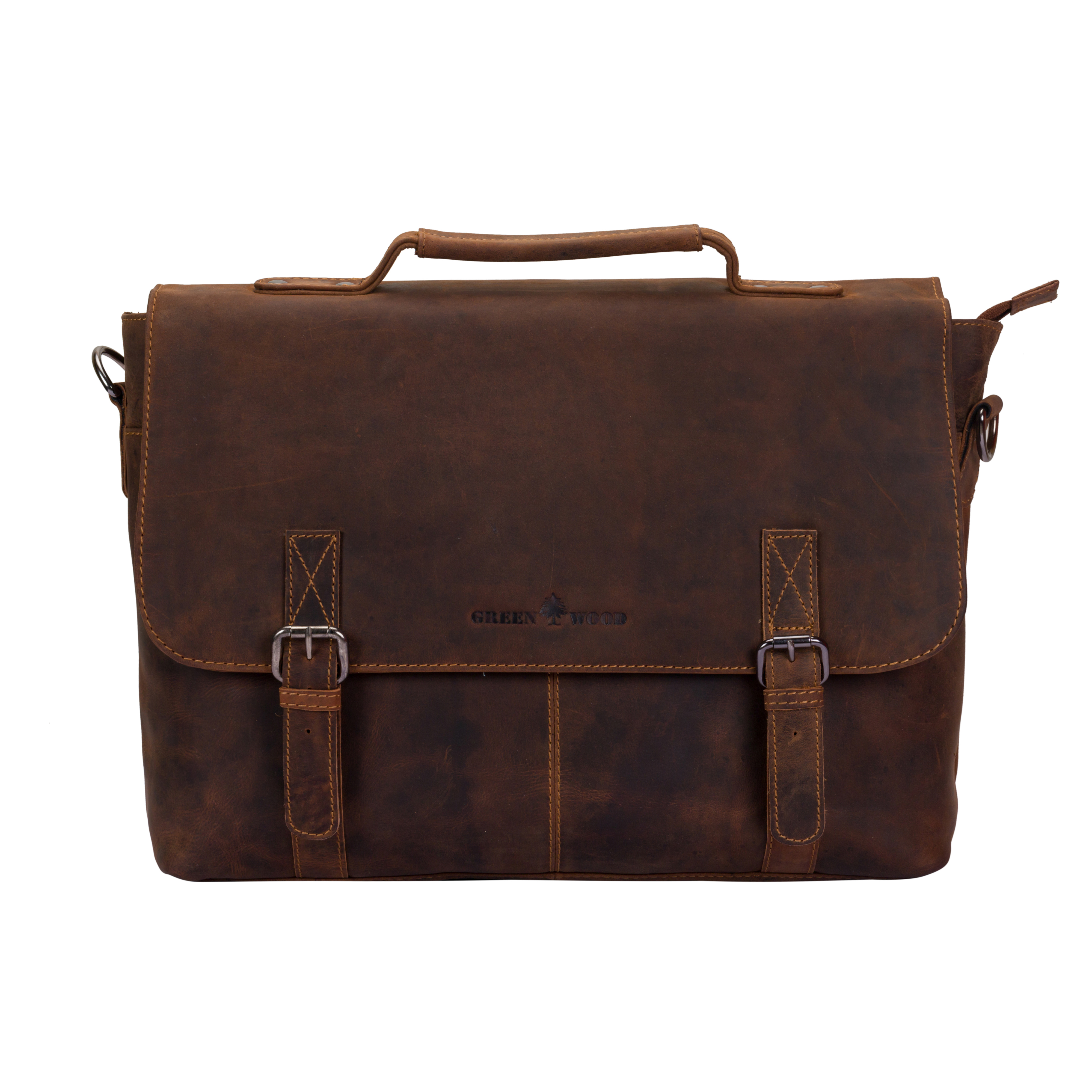 Leather Laptop Bag Portland GW196653SAN