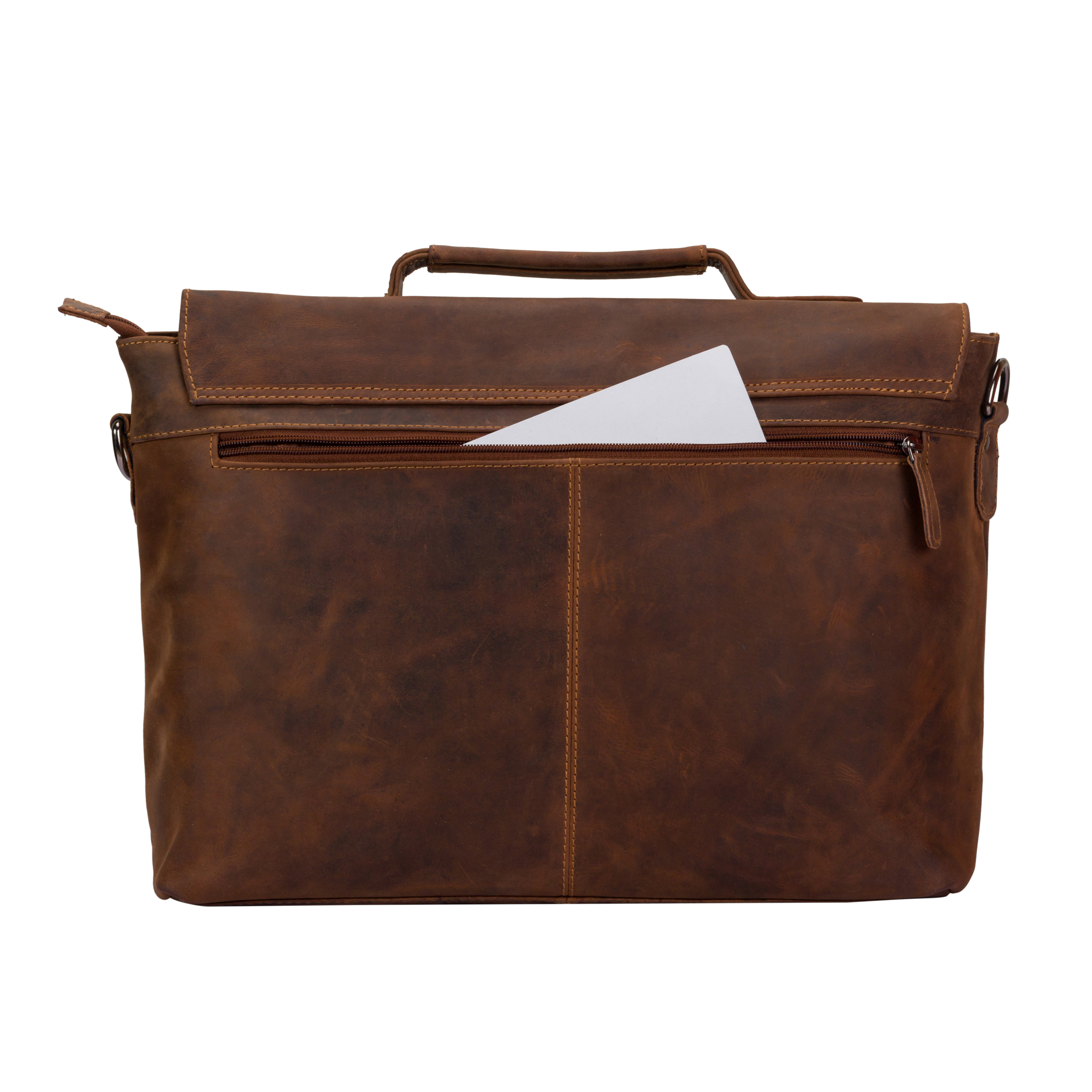 Leather Laptop Bag Portland GW196653SAN