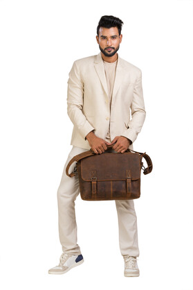 Leather Laptop Bag Portland GW196653SAN