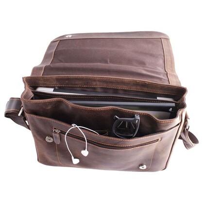 Leather Shoulder Laptop Bag Martin GW837SAN