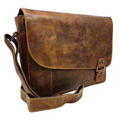 Leather Laptop Shoulder Bag Martin GW837CAM