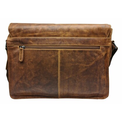 Leather Laptop Shoulder Bag Martin GW837CAM
