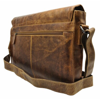 Leather Laptop Shoulder Bag Martin GW837CAM