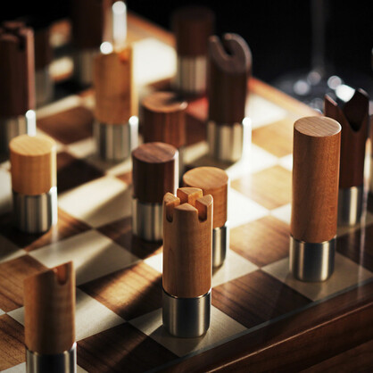 Modernist (Western) Chess Set