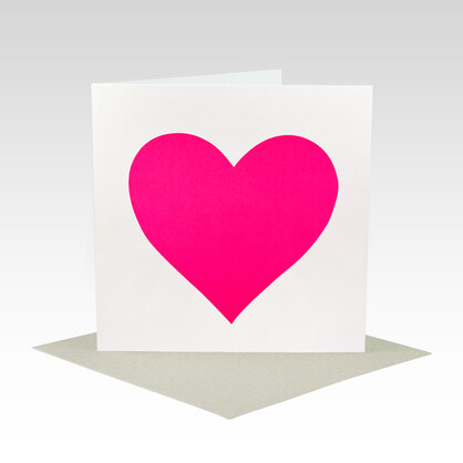 GEN096 - Fluoro Pink Heart