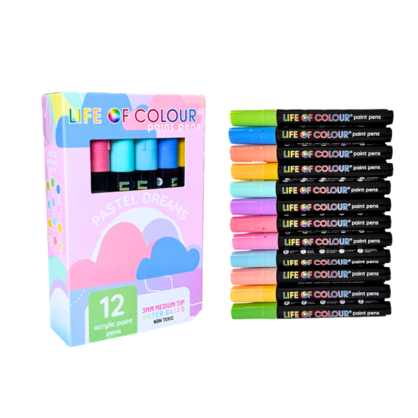 Pastel Dreams 3mm Medium Tip Acrylic Paint Pens
