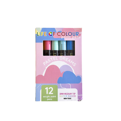 Pastel Dreams 3mm Medium Tip Acrylic Paint Pens