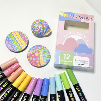 Pastel Dreams 3mm Medium Tip Acrylic Paint Pens