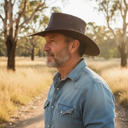 Jacaru 1001A Kangaroo Leather Hat