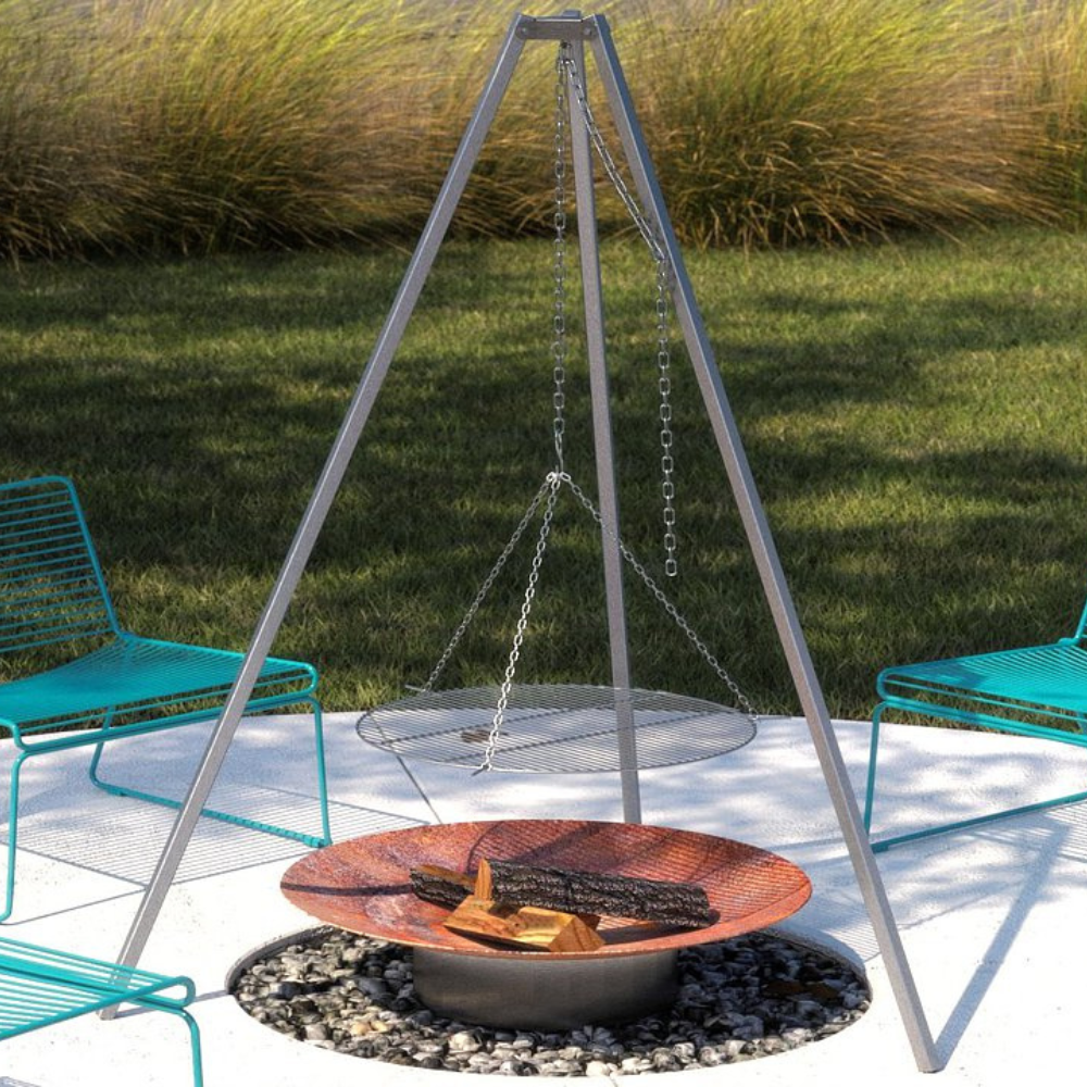 ALFRED RIESS Steel Tripod - Pot and Grill Holder