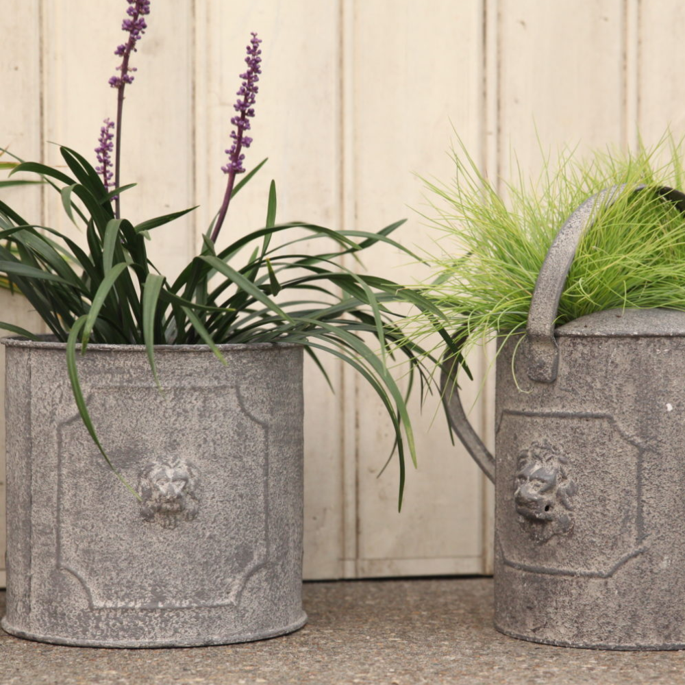 Wholesale ESSCHERT DESIGN Round Lion Flower Pot - Set of 2 - Core ...
