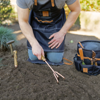 ESSCHERT DESIGN Copper Plated Fork / Cultivator