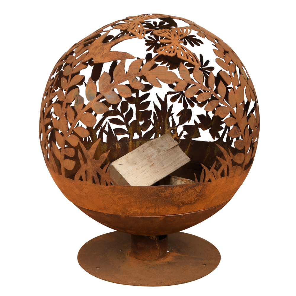 Wholesale ESSCHERT DESIGN Fire Ball Pre-Rusted Laser Cut - Flowers ...