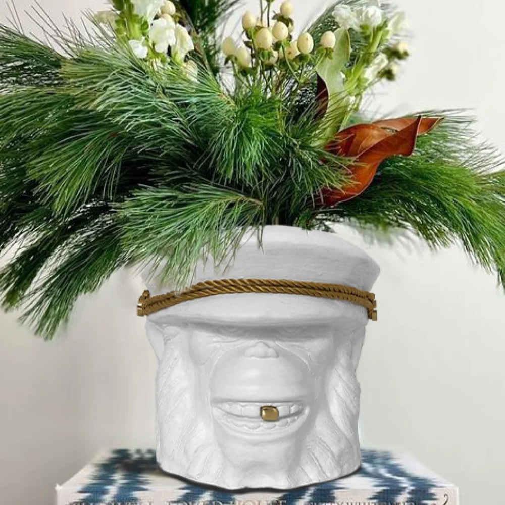 Wholesale GARDEN GLORY Monkey Pot Small White Core Supply Group