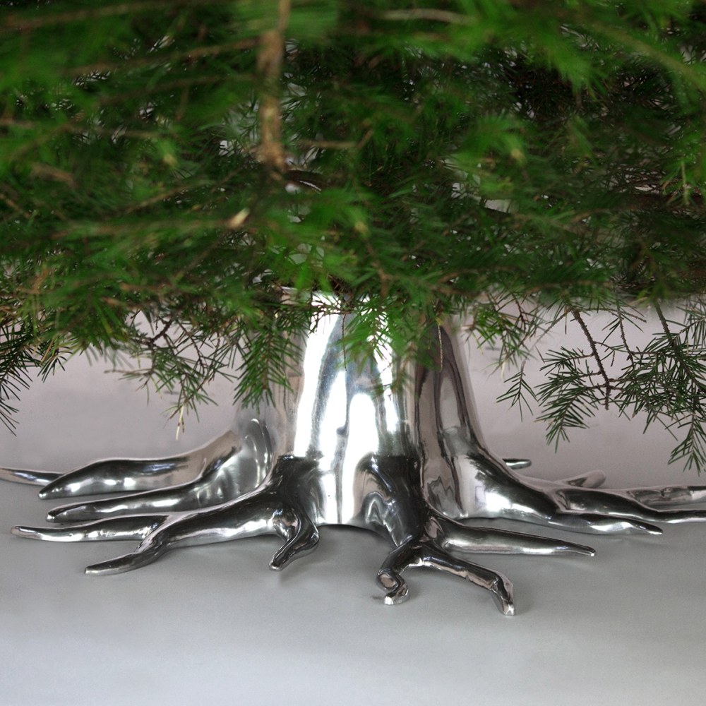 Wholesale GARDEN GLORY Christmas Tree Stand "The Root" Silver Core