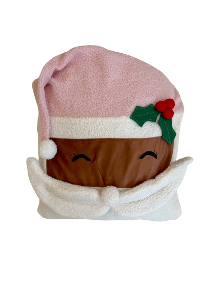 Pink Santa Head Cushion