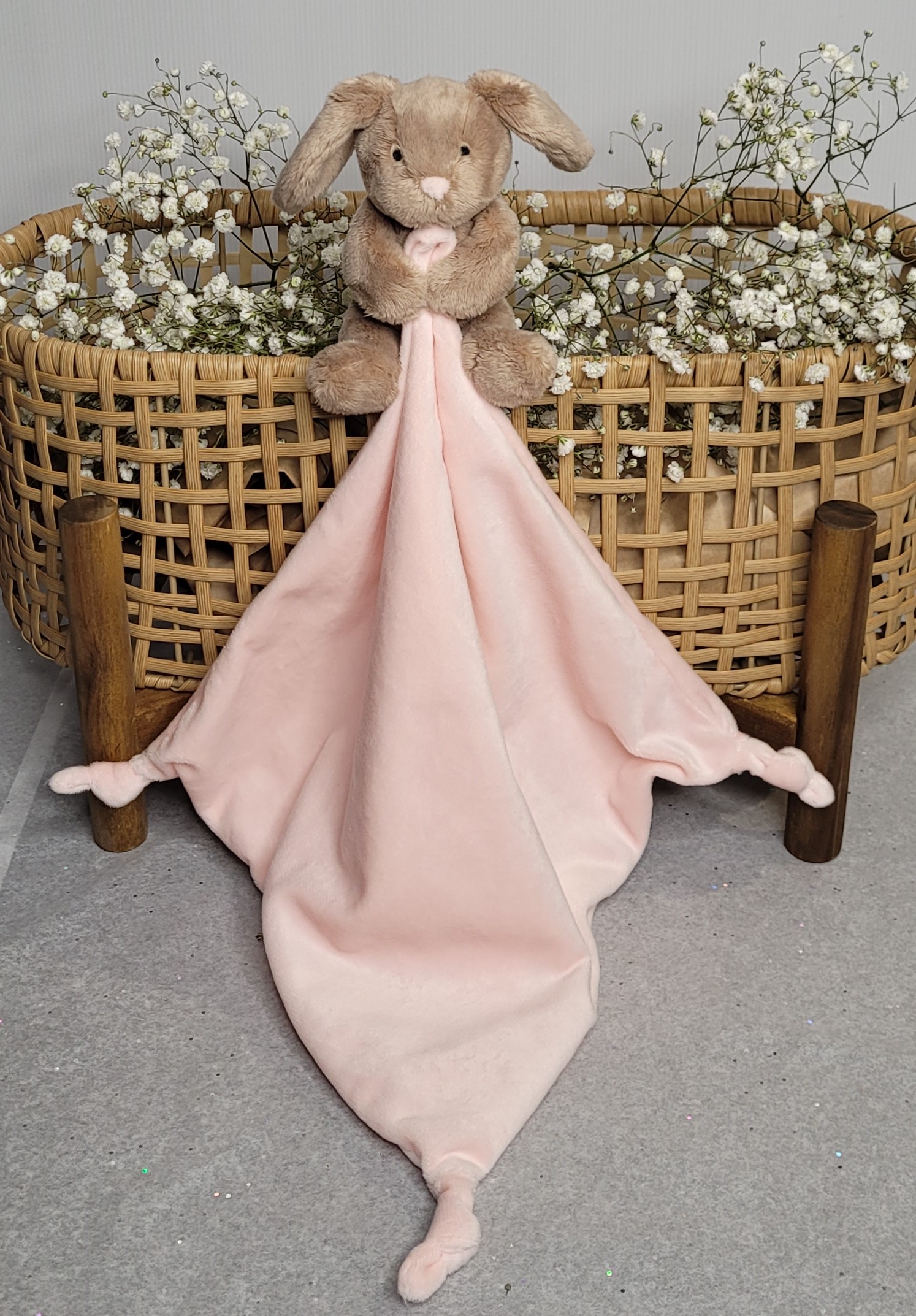 Petite Vous Bella the Bunny Toy with Comfort Blanket (Warm)