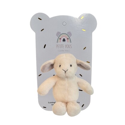 Petite Vous Lulu the Lamb Rattle Soft Toy