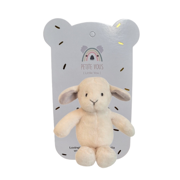 Petite Vous Lulu the Lamb Rattle Soft Toy