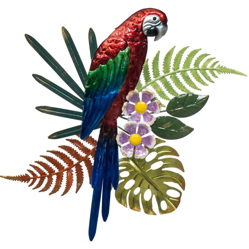 Red Parrot Tropical Wallhanging