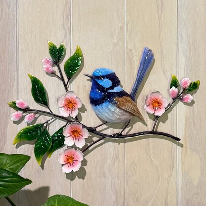 PRINTED Serene Blue Wren