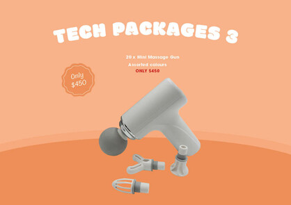 PT PACK 3 20 x Mini Massage Gun Assorted colours