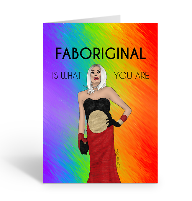 FABORIGINAL FELICIA FOXX Greeting Card