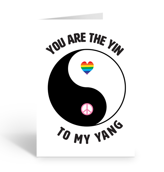 YIN TO MY YANG Greeting Card