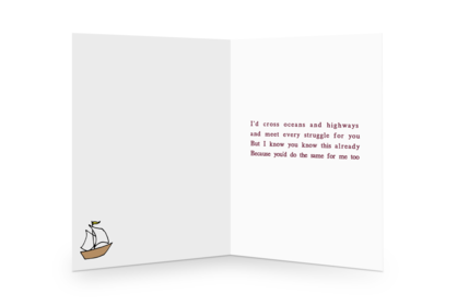 OTTER HALF POETRY Greeting Card