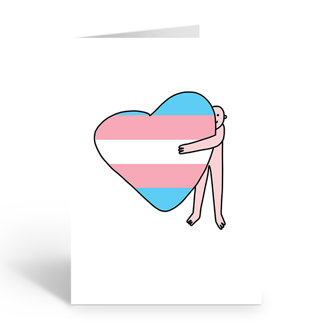 BIG TRANS HUGS Greeting Card